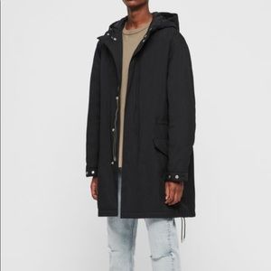 Allsaints NWT alma parka- Black jacket coat